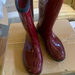 Kamik Women's Glossy Burgundy Rain Boots